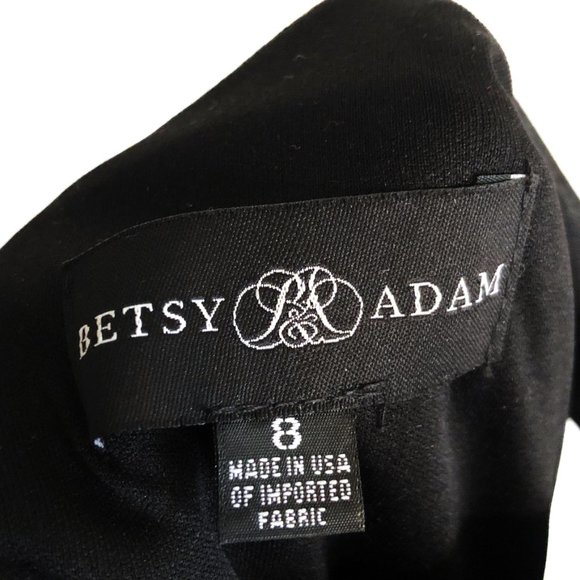 Betsy & Adam Floral Lace Illusion Gown - Picture 5 of 9